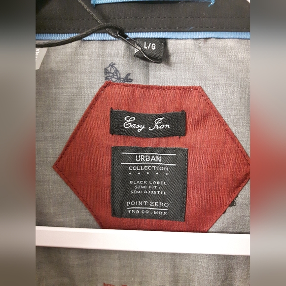 Point Zero Urban Collection Semi-Fitted Collared Shirt Size L - Picture 5 of 8